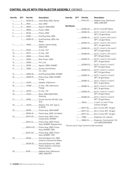 61415 manufacturer manual excerpt - item 26 = 61415 Adapter Assy, Sidemount.