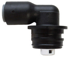 Clack V4144-01 3/8-inch brine quick-connect elbow with refill flow control
